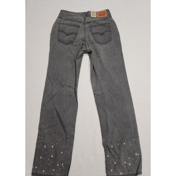 Levi's low pro straight jeans waist 28'' length 41'' bleached - Picture 7 of 11